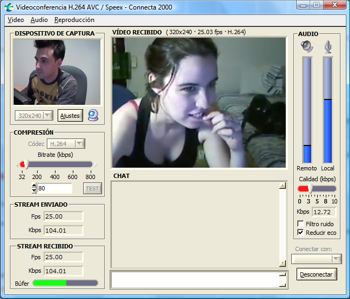 Videoconferencia y Chat con Webcam